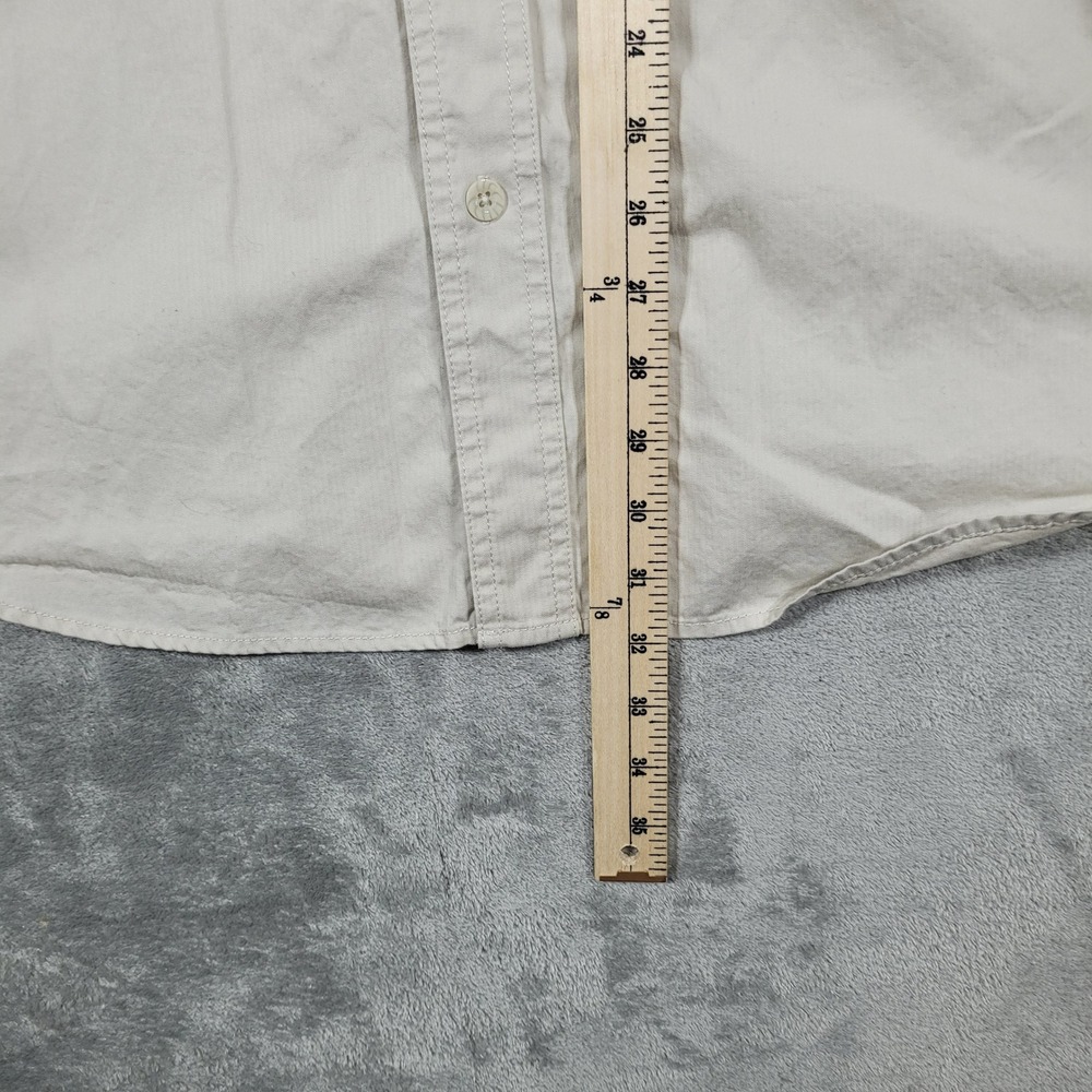 Harley-Davidson Button Up Shirt Mens XL Beige Logo Tape Snap Collar 99081-12VM - Picture 8 of 10
